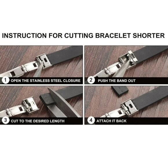 Gold and Silver Stainless Steel Cross Bracelet - Picture 5 of 5